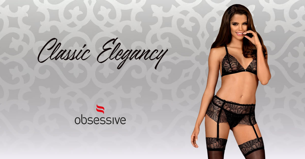 Obsessive Lingerie Set made of Delicate Lace