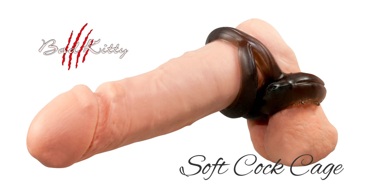 Bad Kitty Cock and Testicle Ring in Soft Material