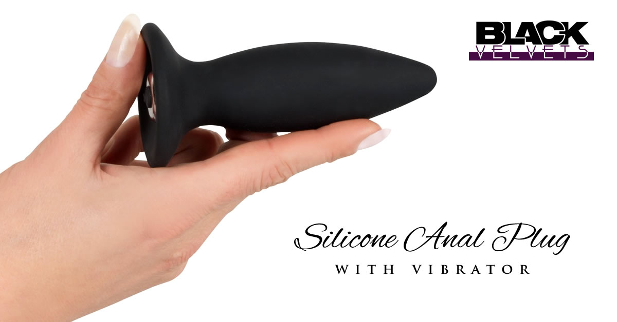 Black Velvets Silikon Anal Plug mit Vibrator