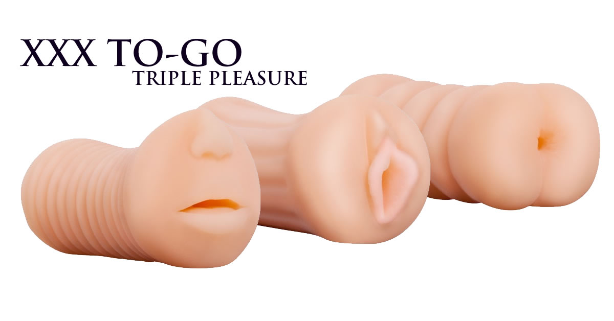 XXX To-Go Threesome Masturbator Set - Anal, Vaginal & Oral