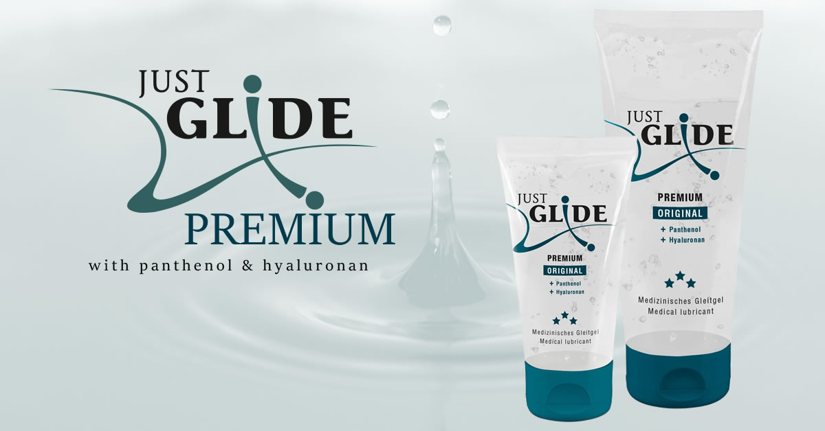 Just Glide Premium Lubricant with hyaluronic acid and panthenol