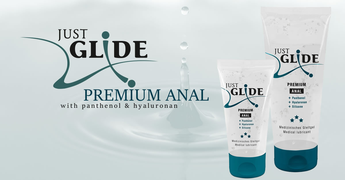 Just Glide Premium Anal Lubricant with hyaluronic acid and panthenol