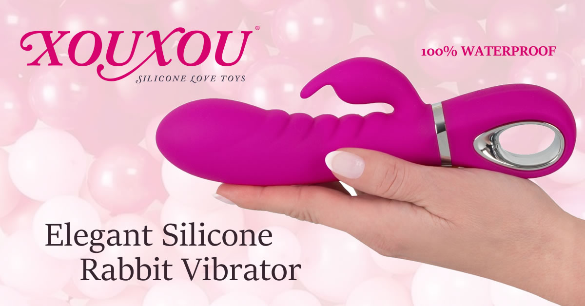 XOUXOU Rabbit Vibrator med Silikoneovertrk