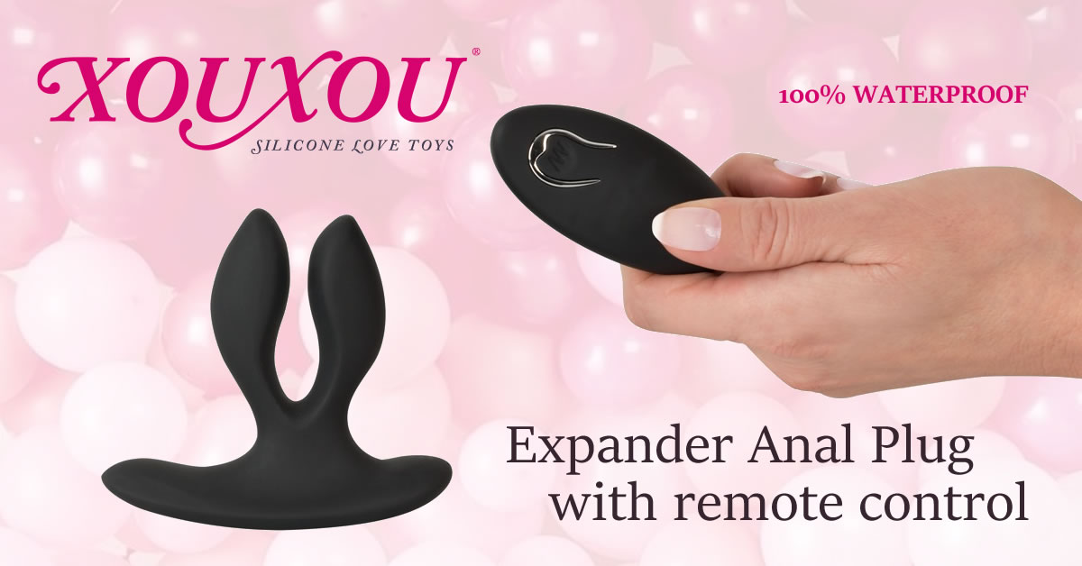 XOUXOU Expander Anal Plug med Vibrator og Trdls Fjernbetjening