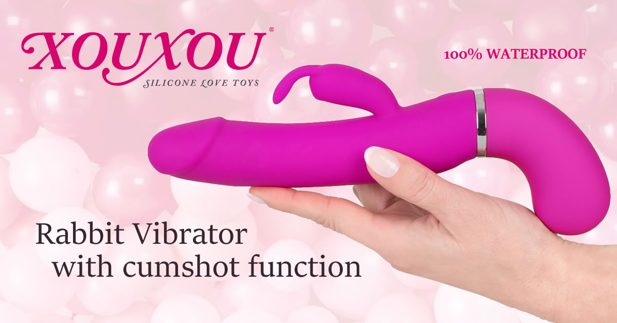XOUXOU Cumshot Rabbitvibrator mit Spritz-Funktion