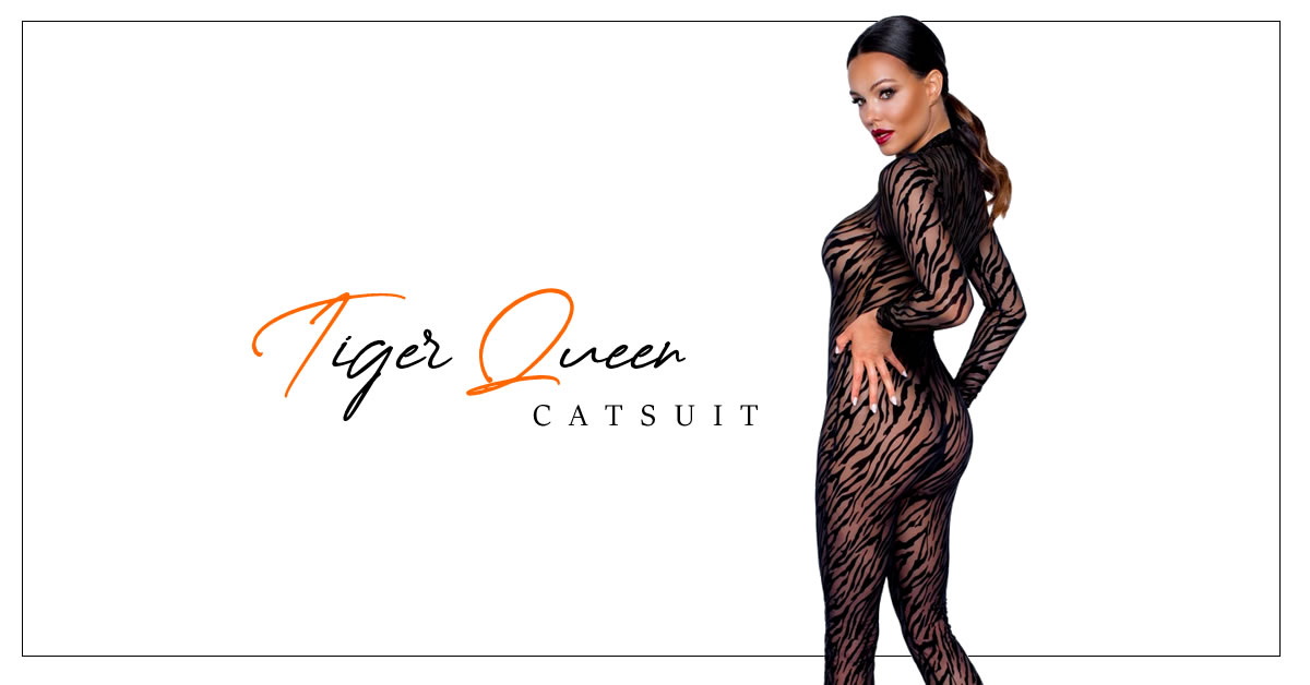 Noir Tiger Queen Catsuit