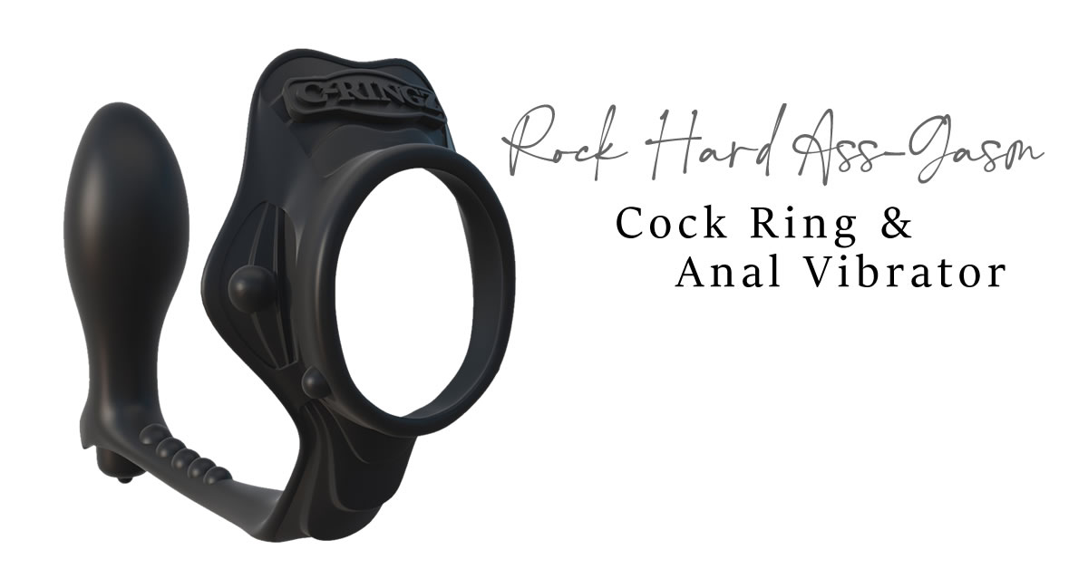 Fantasy C-Ringz Rock Hard Ass-Gasm Cock Ring and Anal Vibrator