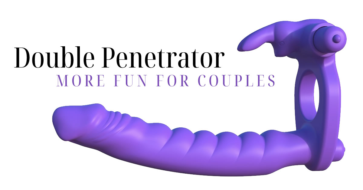 Fantasy C-Ringz Double Penetrator Vibrator Cock Ring and Anal Dildo