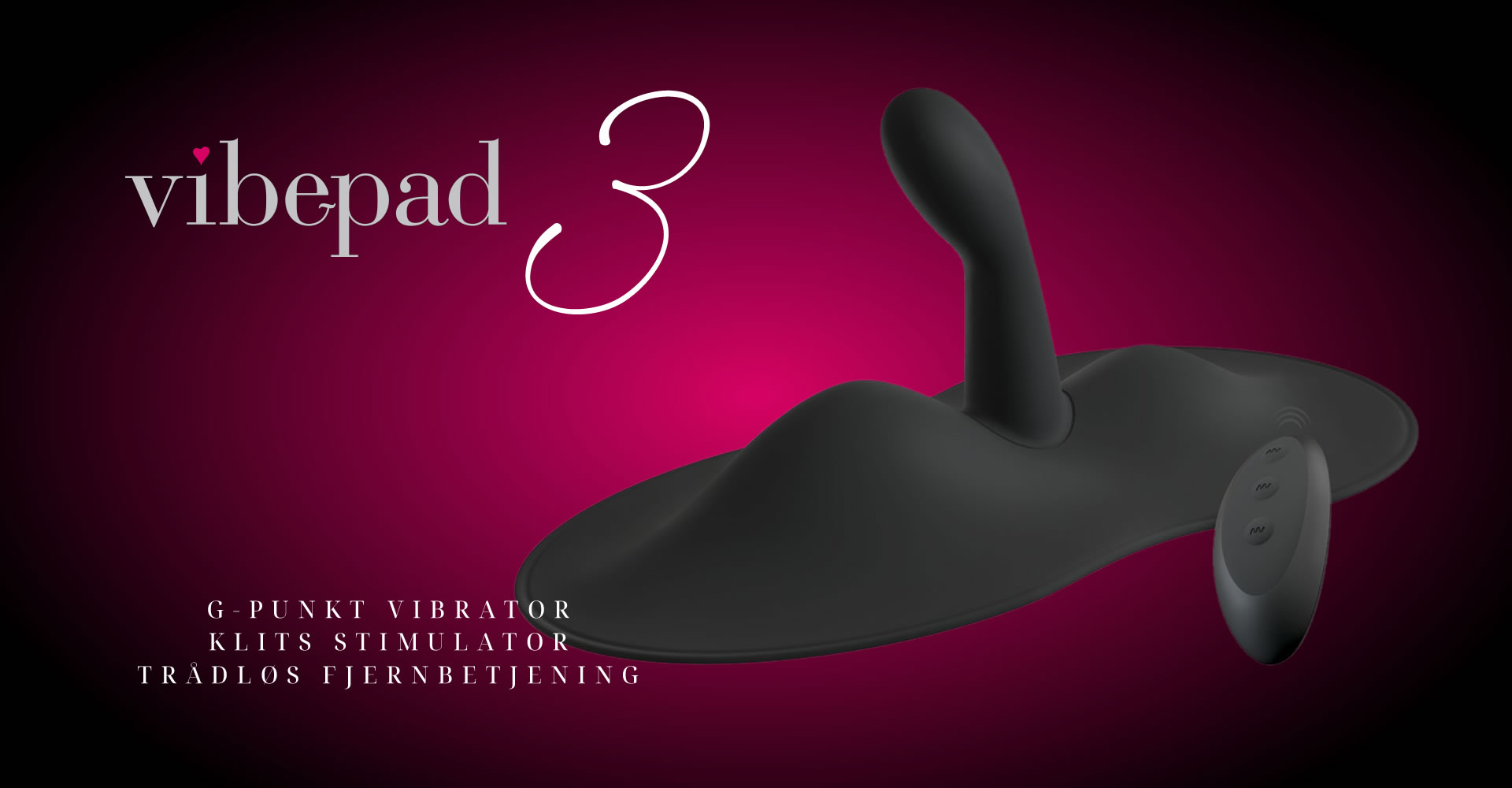 Vibepad 3 klitoris stimulator med Vibrator og Fjernbetjening