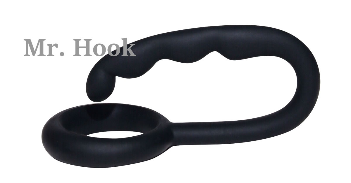Mr. Hook Cock Ring with Anal Plug