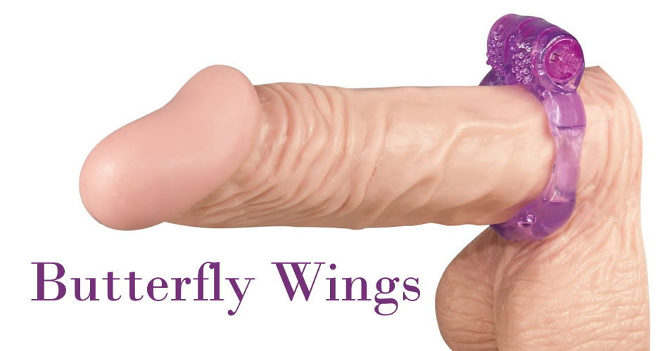 Butterfly Wings Penisring with Vibrator