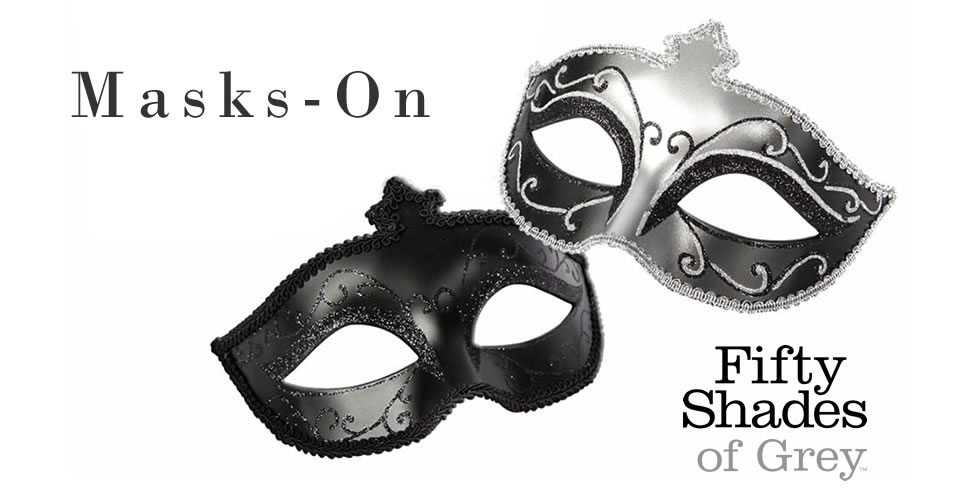 Masks On mit 2 Masken - Fifty Shades of Grey