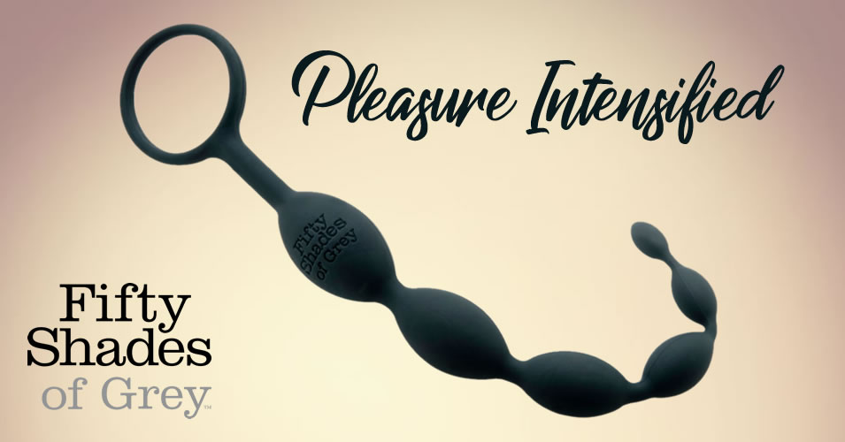 Pleasure Intensified Anal Beads - Fifty Shades of Grey