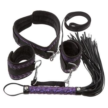 Bad Kitty Bondage Set Black and Purple