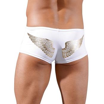 Mens Pants with Zipper and Angel Wings