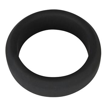 Black Velvet Silicone Cock Ring in Black