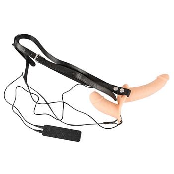 Vibration Strap-On Duo in Silicone