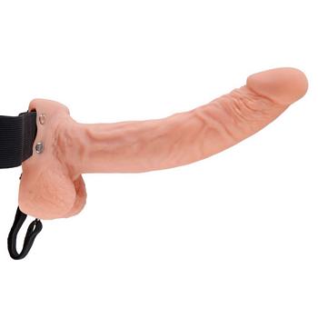 Hollow Strap-on Dildo with Balls
