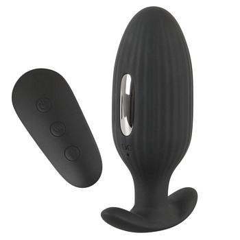 XOUXOU Vibrating E-Stim Butt Plug with Wireless Remote