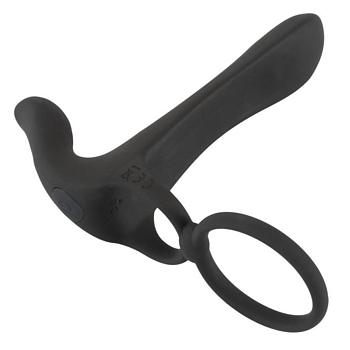 Paarvibrator mit Penis-/Hodenring und Klitorisstimulator