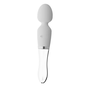 Liaison Wand LED Vibrator in Silicone and Glass