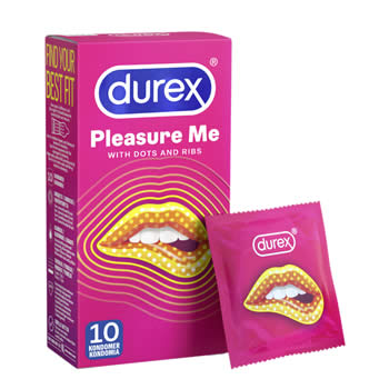 Durex Pleasure Me Kondom - Gerippt und genoppt
