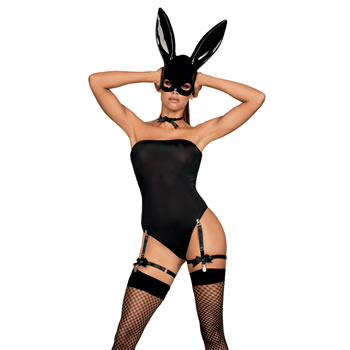 Obsessive Black Bunny Costume