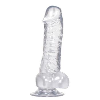 Dildo med Sugekop - Crystal Clear Dong
