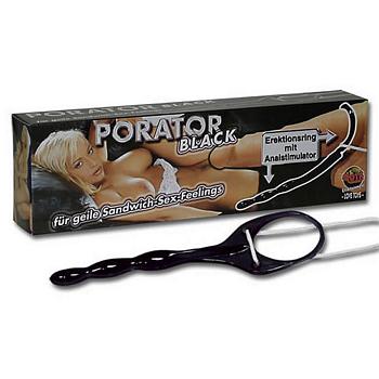 Porator 2 in 1 Penisring and Strap-On Anal Dildo