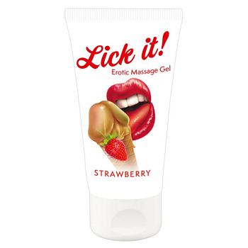 Lick-it Jordbær Massage Olie