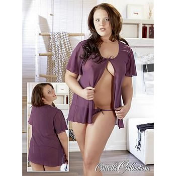 Molly Jacket and G-string in Purple